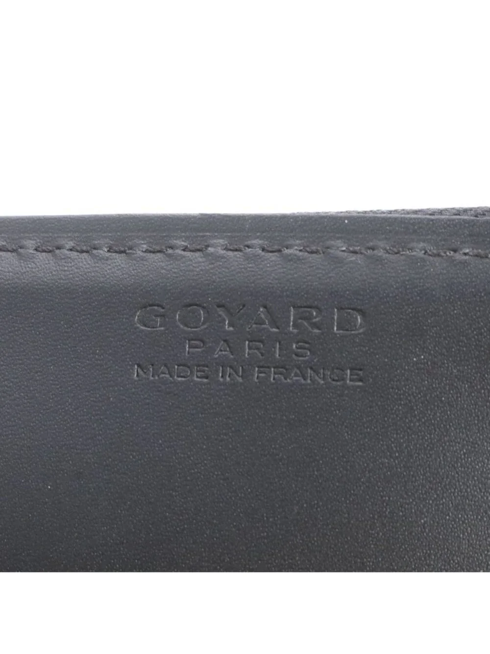 Goyard Sorbonne Herringbone Leather Clutch Pouch Business